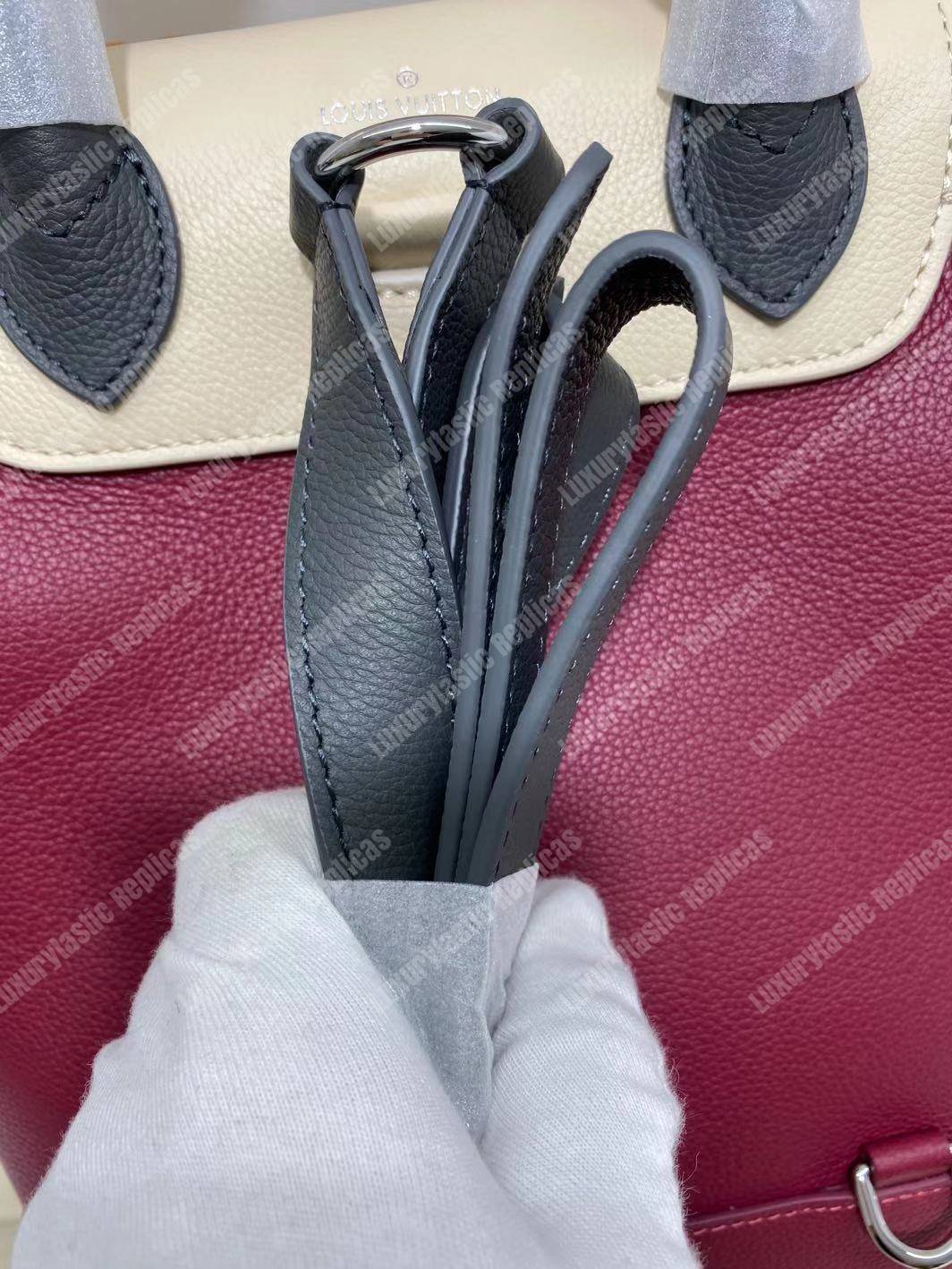 LV Lockme Backpack Lie De Vin Etain Creme