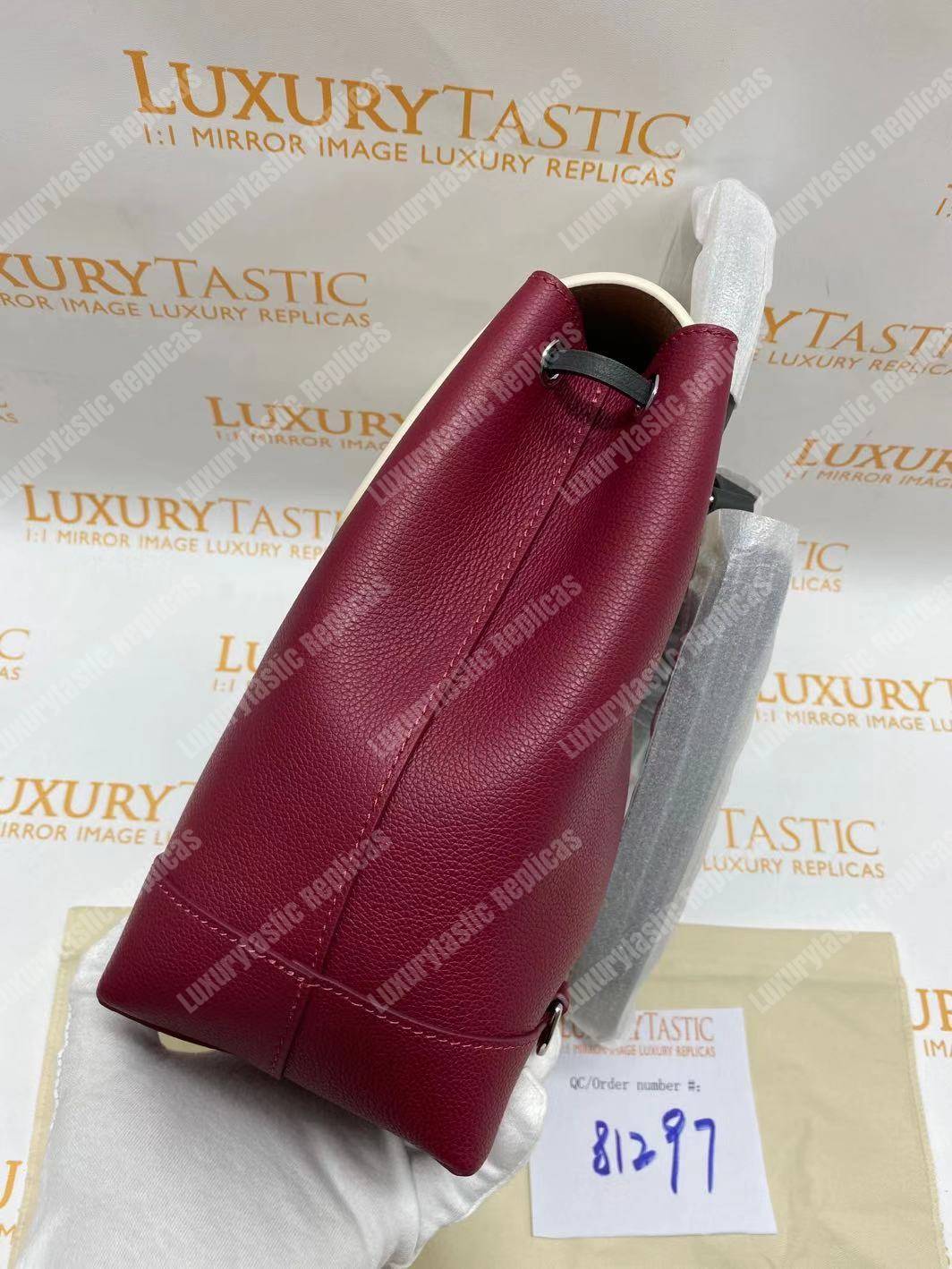 LV Lockme Backpack Lie De Vin Etain Creme