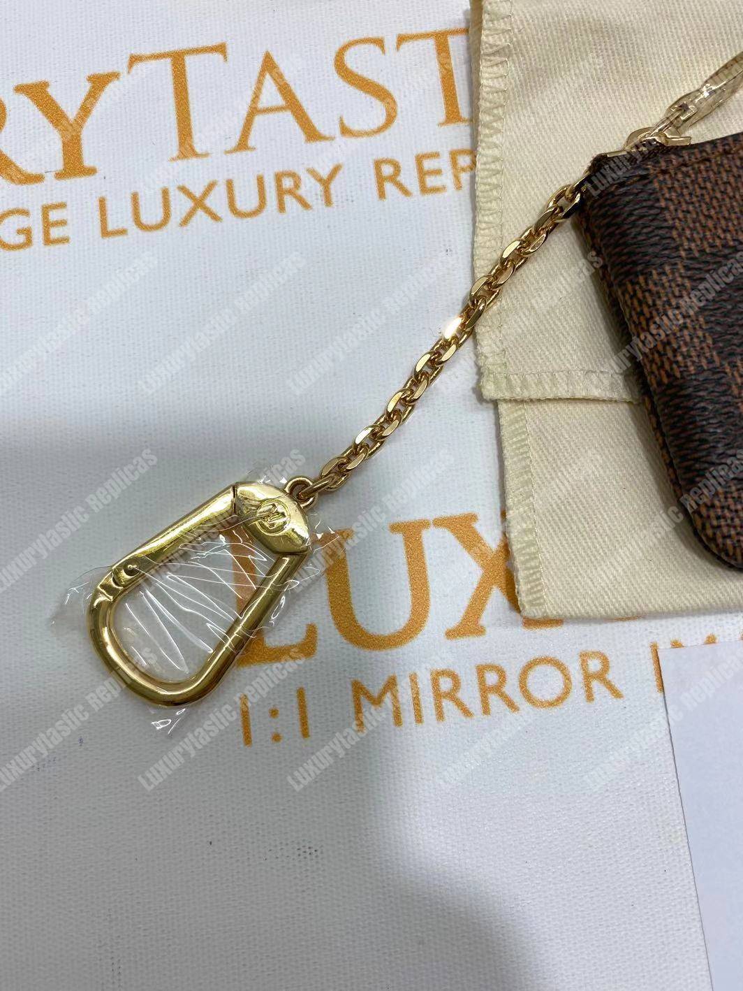 LV Key Pouch Damier Ebene Canvas