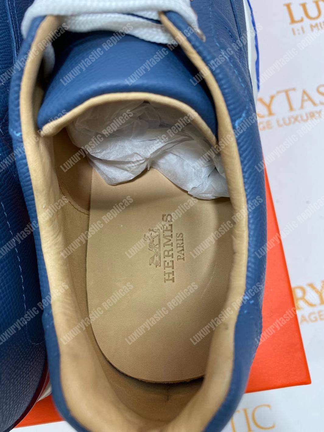 H**mes trail sneaker blue