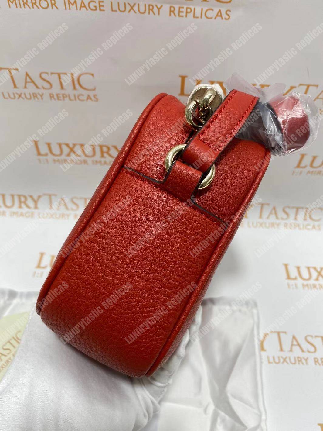 G*u*i soho small leather disco bag red