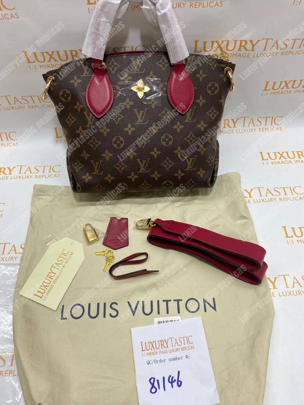 LV Flower Zipped Tote Pm Monogram canvas Lie de Vin