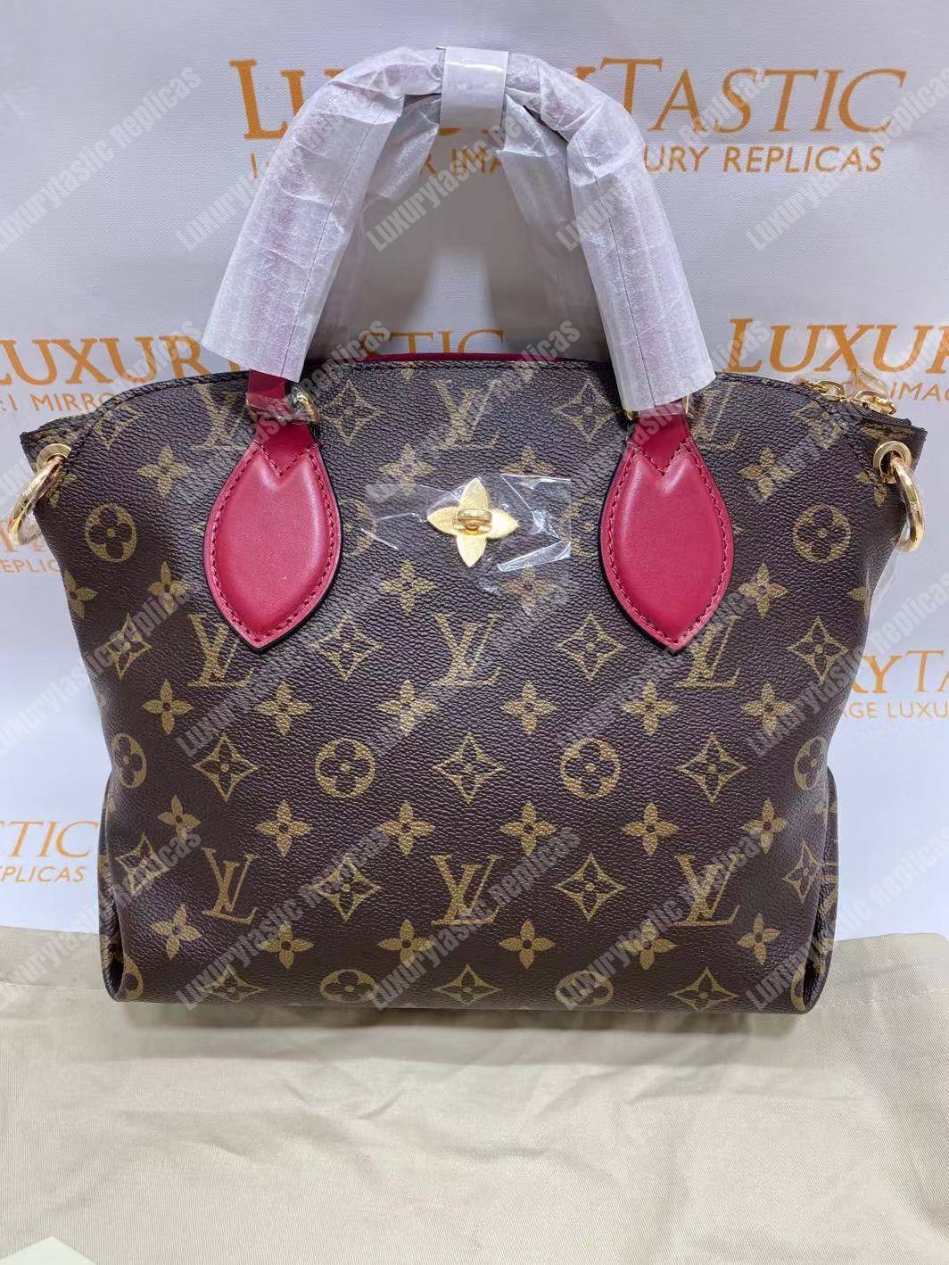 LV Flower Zipped Tote Pm Monogram canvas Lie de Vin