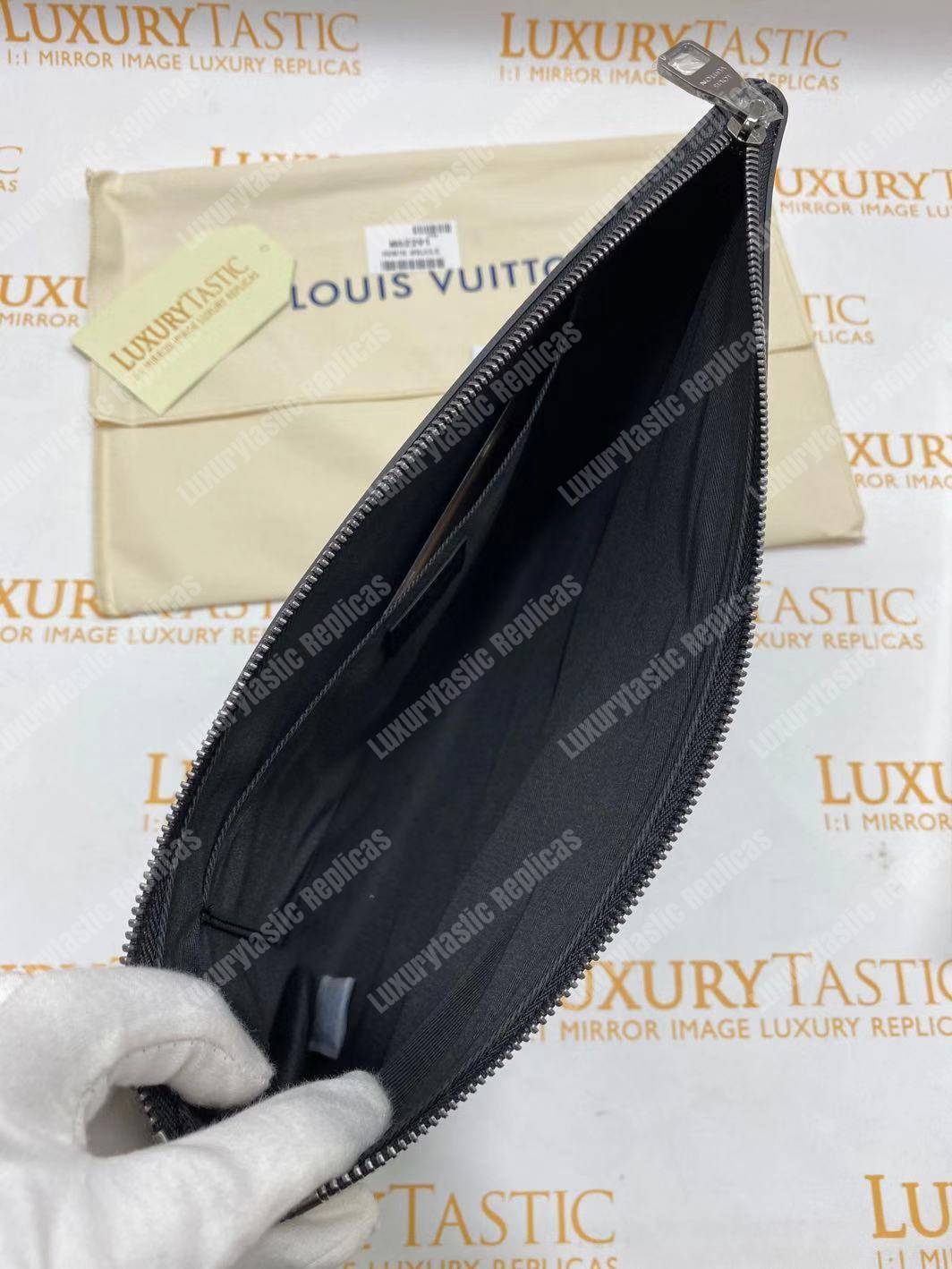 LV Designer Leather Pochette for Men