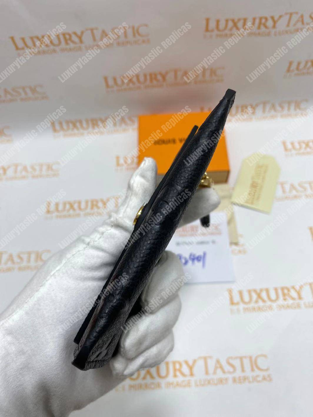 LV Key Pouch Monogram Empreinte Noir