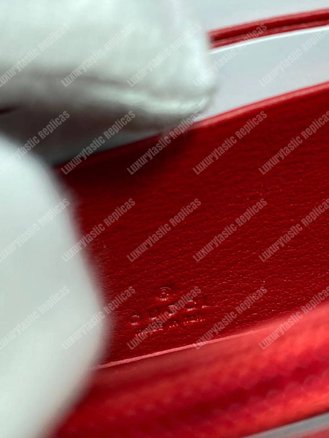 G*u*i gg marmont chevron continental wallet red