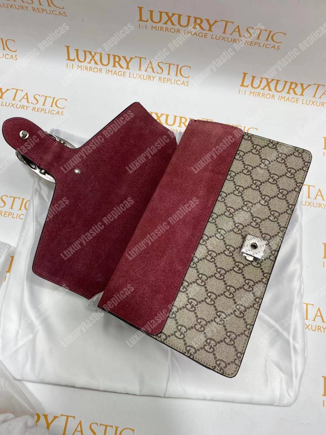 G*u*i dionysus gg sup*e blooms shoulder bag burgundy