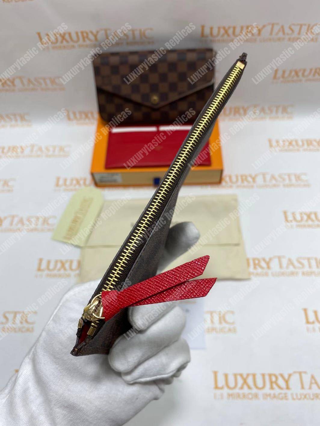 LV Pochette Felicie Damier Ebene