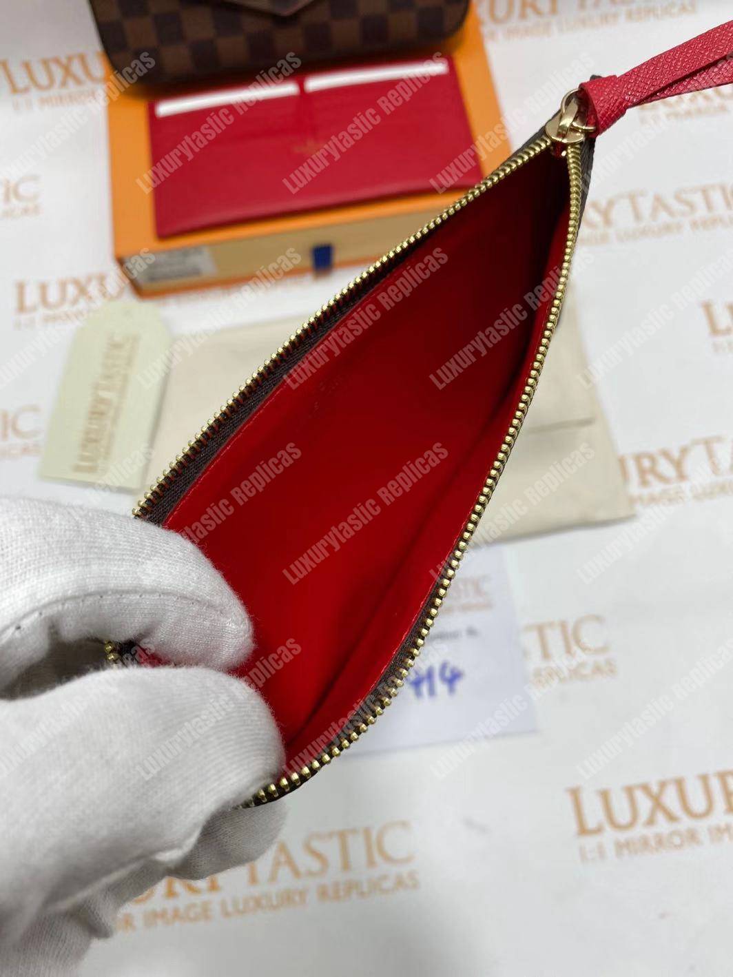 LV Pochette Felicie Damier Ebene