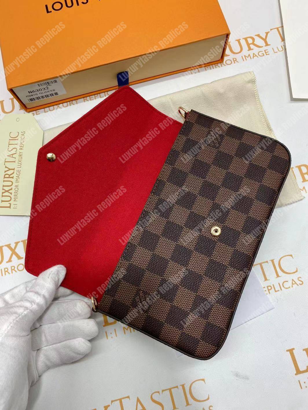 LV Pochette Felicie Damier Ebene
