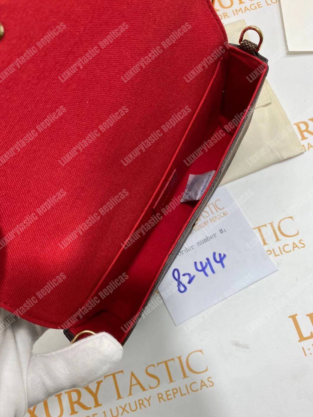 LV Pochette Felicie Damier Ebene