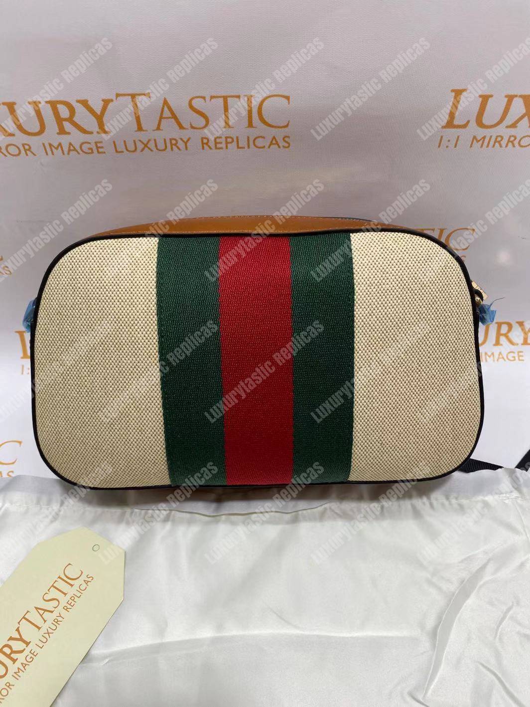 G*u*i vintage canvas shoulder bag