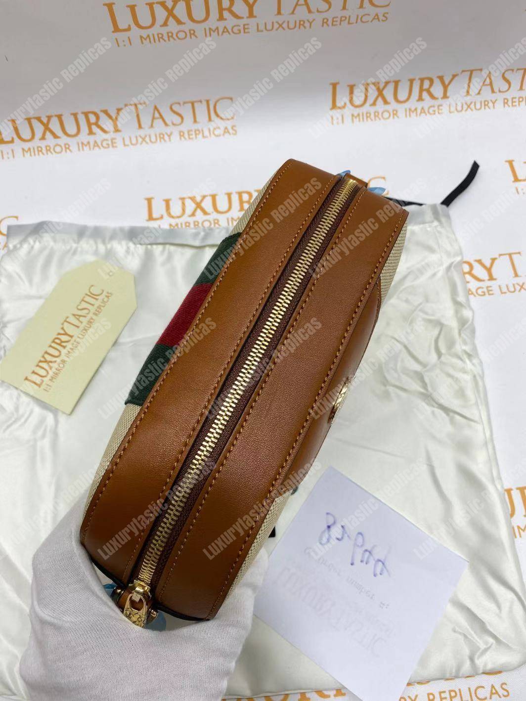 G*u*i vintage canvas shoulder bag