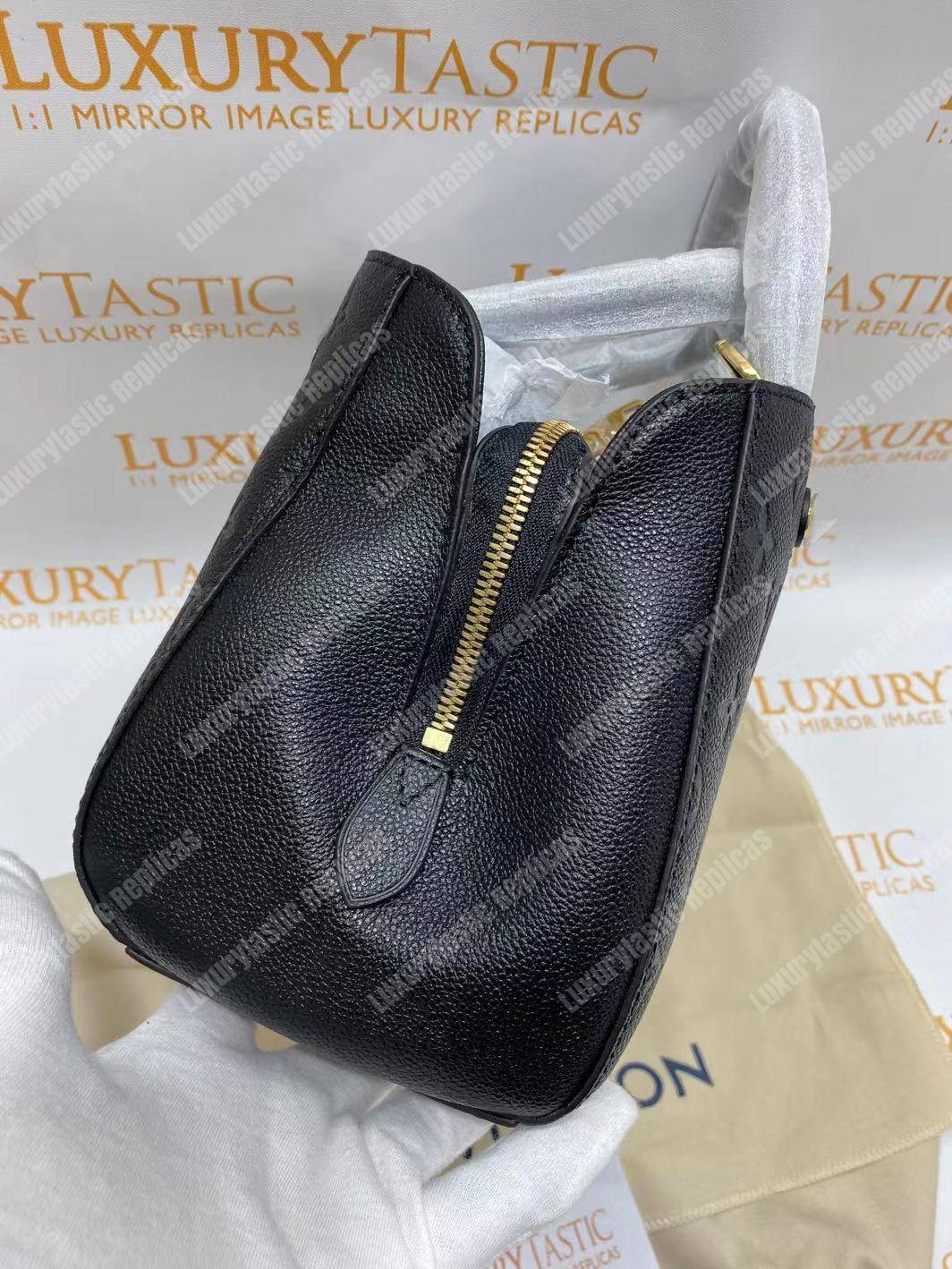 LV Montaigne BB Monogram Empreinte Leather Noir
