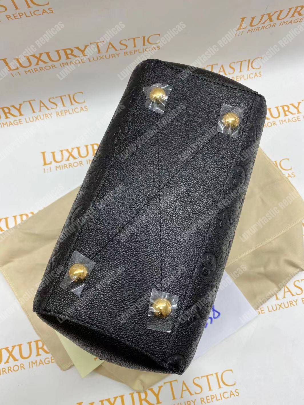 LV Montaigne BB Monogram Empreinte Leather Noir