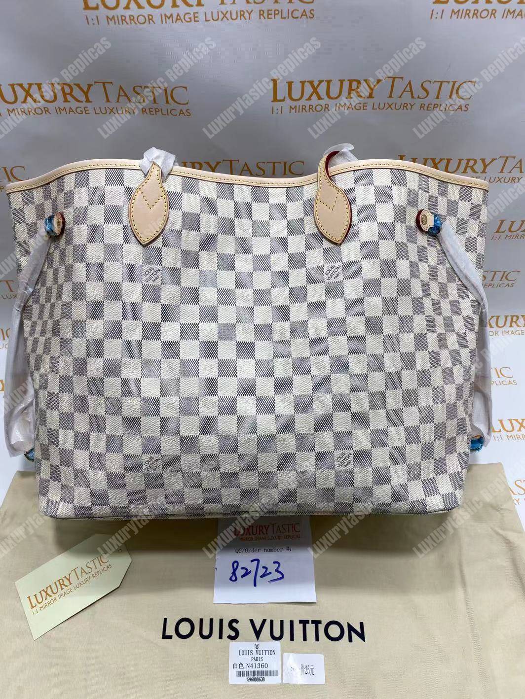 LV Neverfull GM Damier Azur