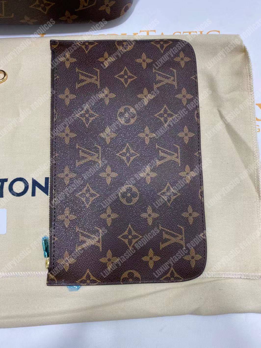 LV Neverfull GM Monogram Beige