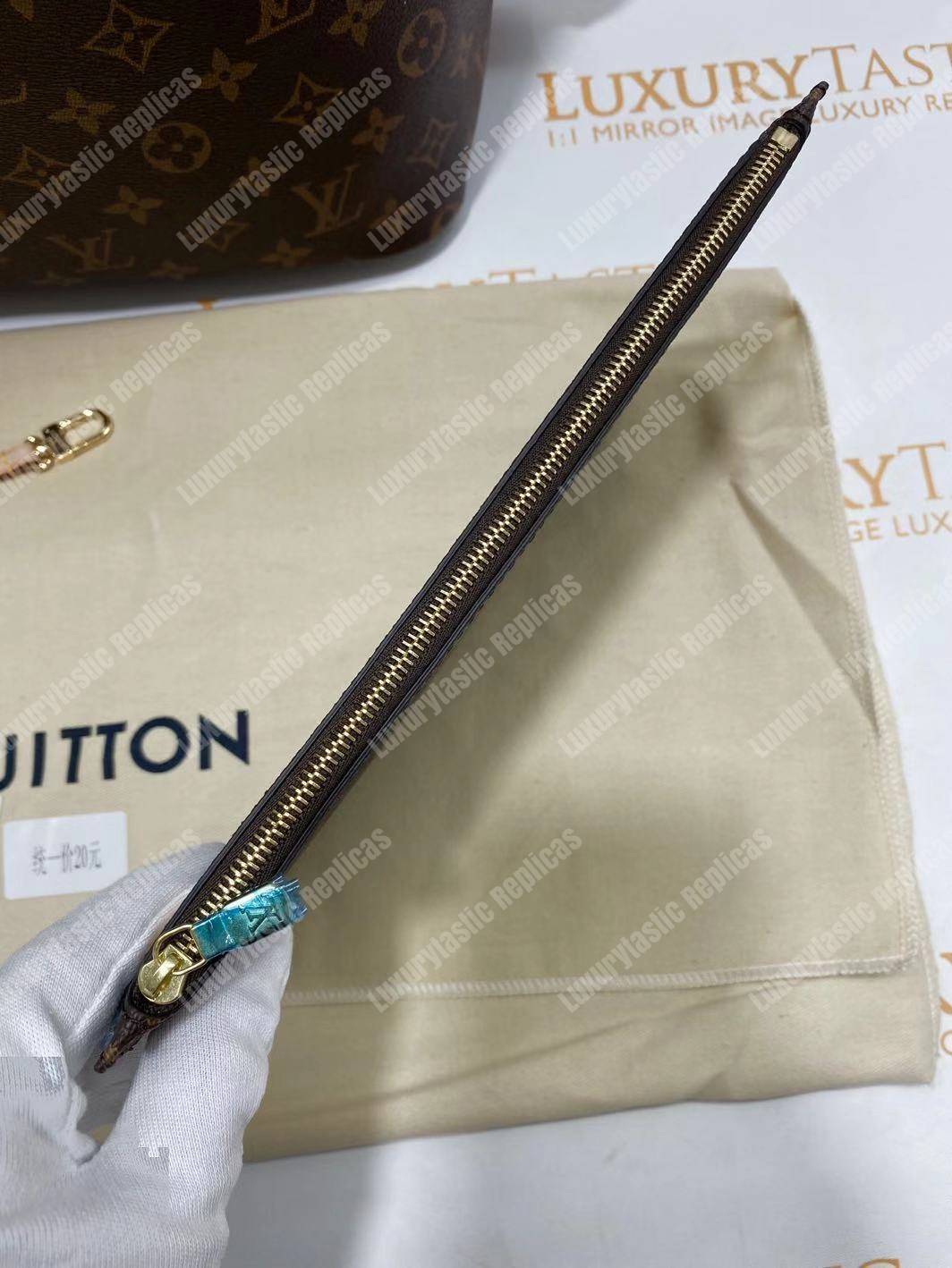 LV Neverfull GM Monogram Beige