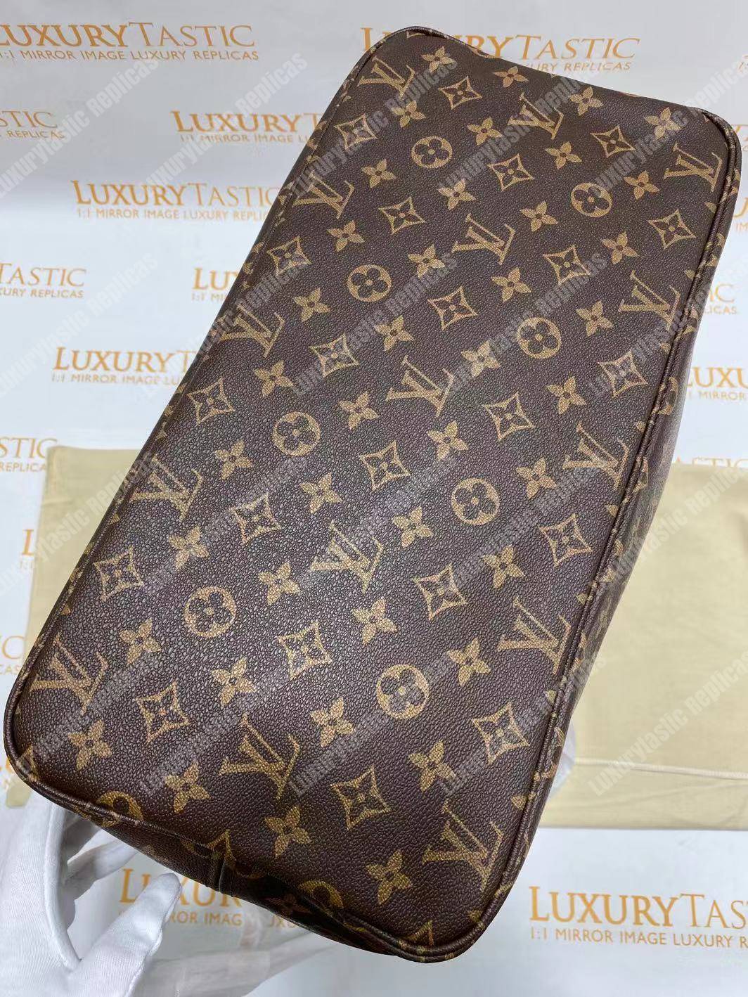 LV Neverfull GM Monogram Beige