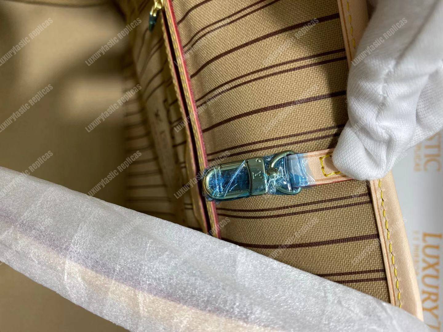 LV Neverfull GM Monogram Beige