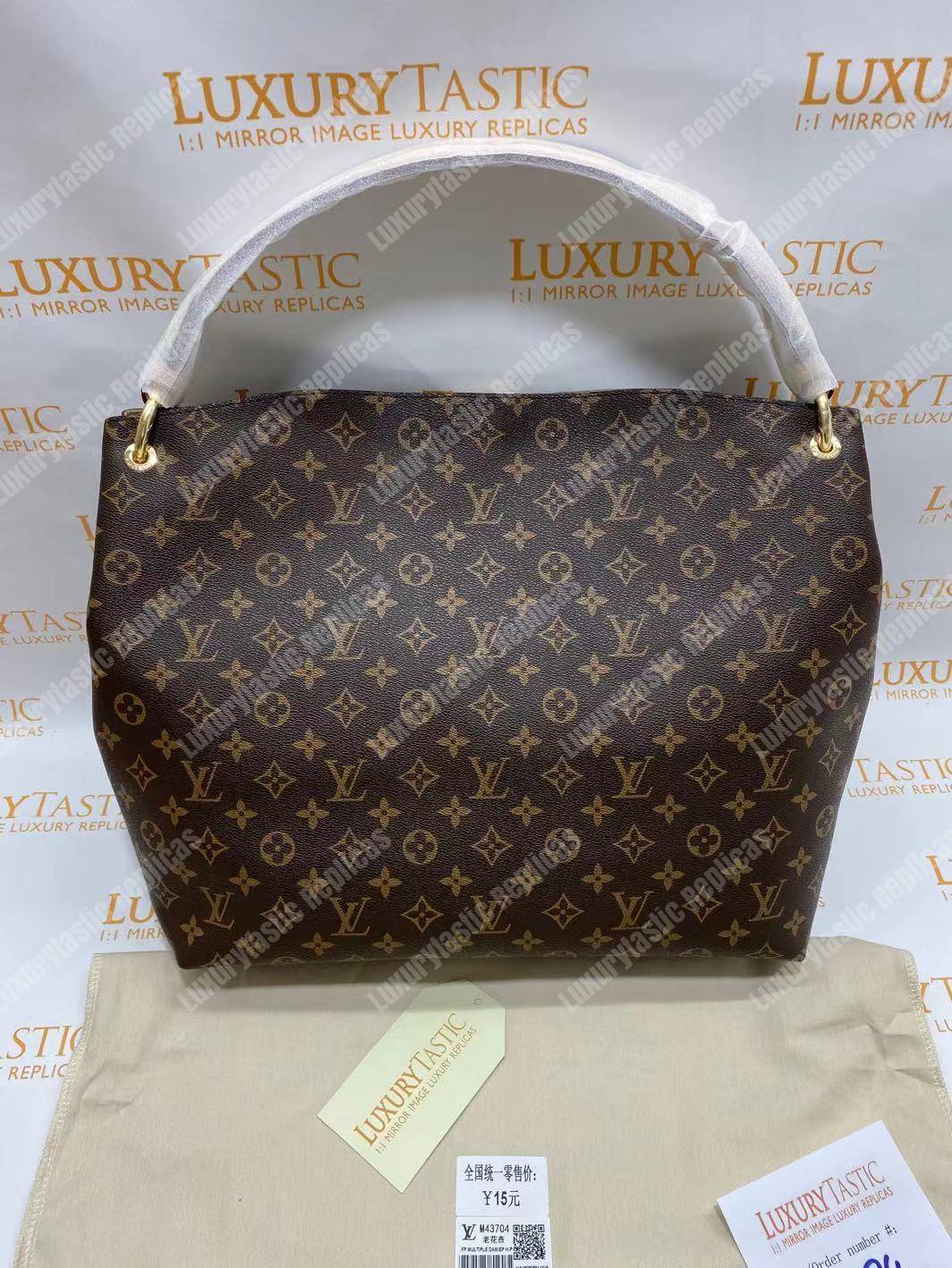 LV Graceful MM Monogram Beige