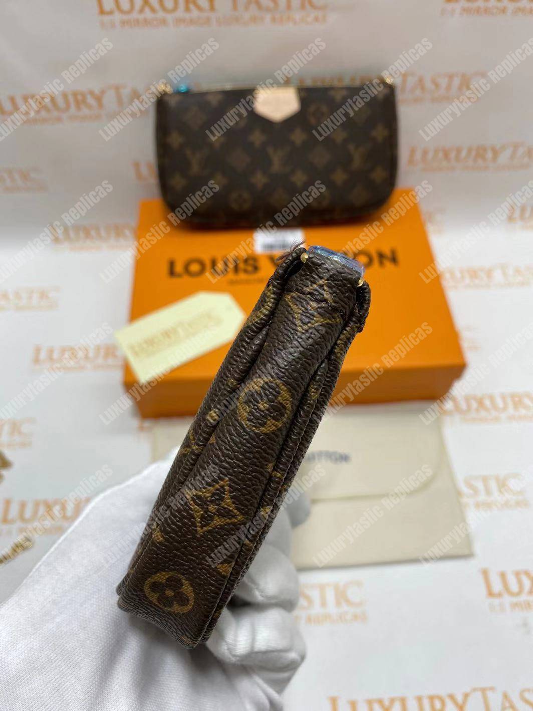 LV Multi Pochette Accessoires Digital Exclusive Prelaunch Monogram Khaki