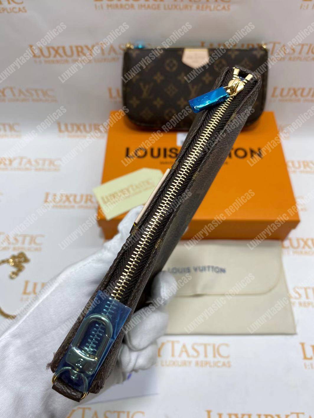 LV Multi Pochette Accessoires Digital Exclusive Prelaunch Monogram Khaki