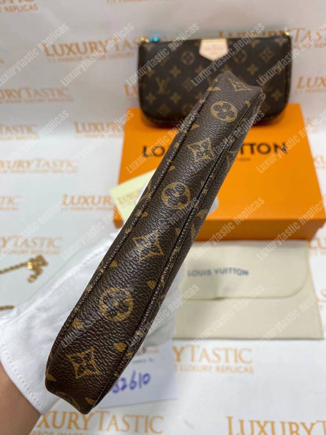 LV Multi Pochette Accessoires Digital Exclusive Prelaunch Monogram Khaki