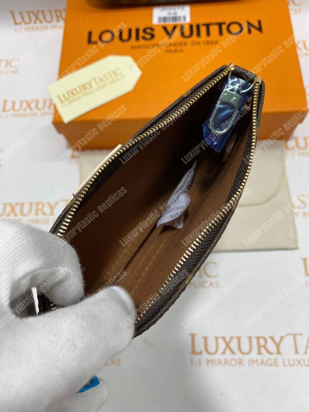 LV Multi Pochette Accessoires Digital Exclusive Prelaunch Monogram Khaki