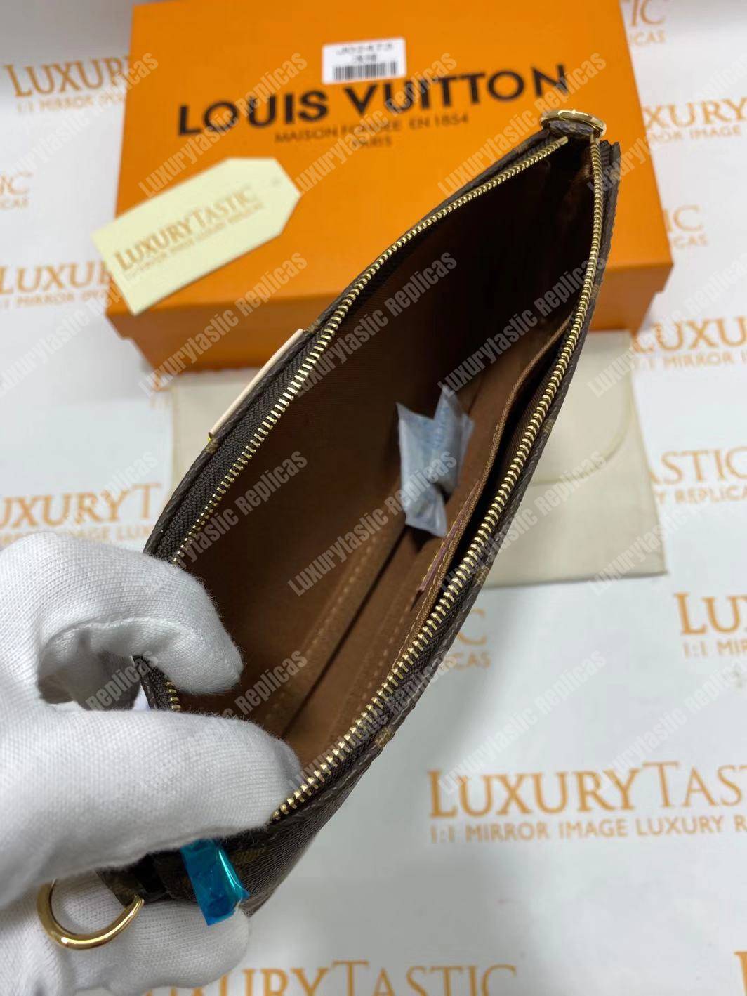 LV Multi Pochette Accessoires Digital Exclusive Prelaunch Monogram Khaki