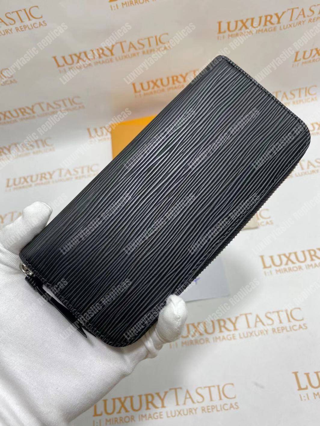 LV Clemence Wallet Epi Leather Noir