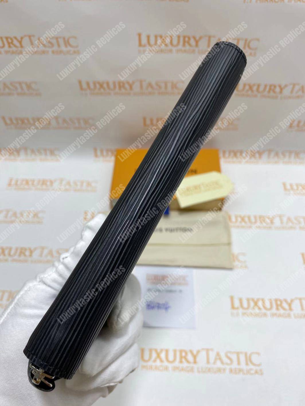 LV Clemence Wallet Epi Leather Noir