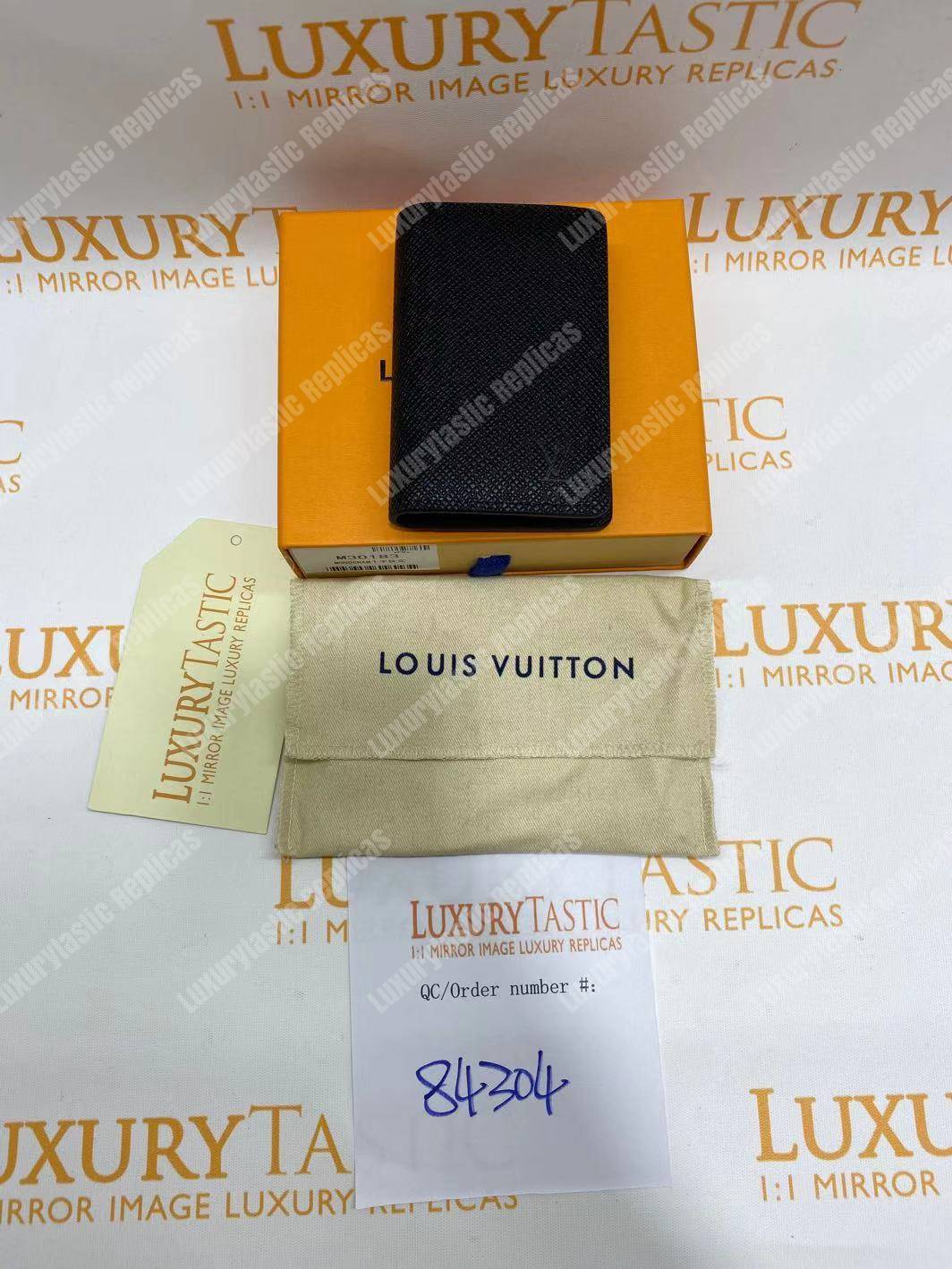 LV Pocket Organizer Noir