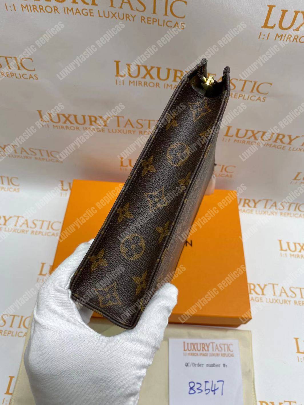 LV Toiletry Pouch 26 Monogram Brown