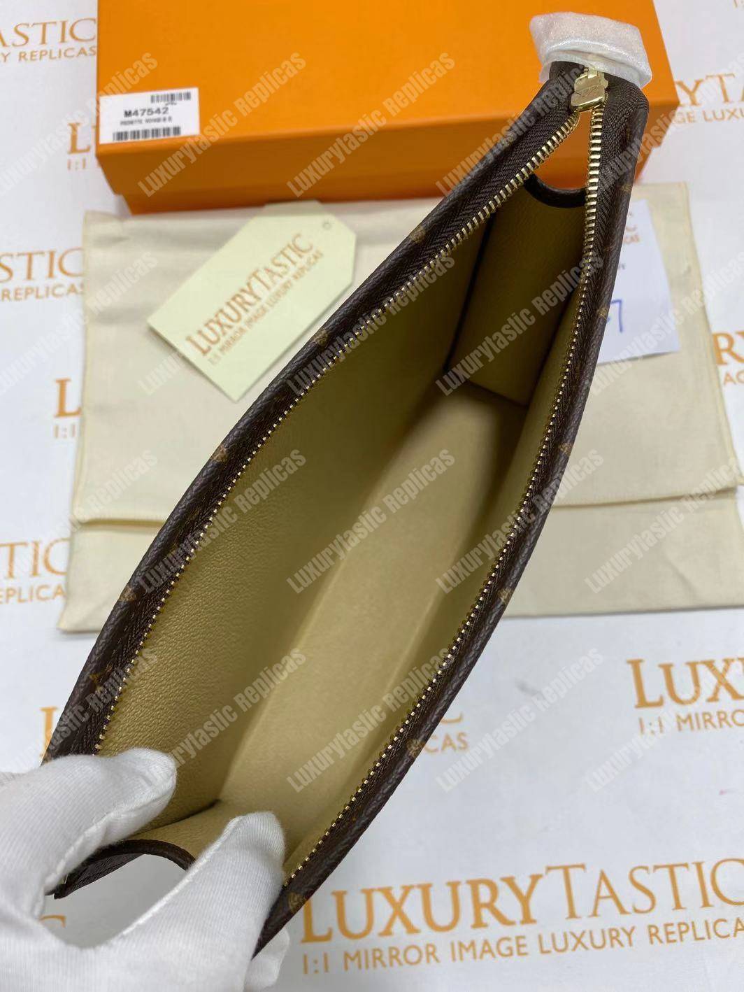 LV Toiletry Pouch 26 Monogram Brown