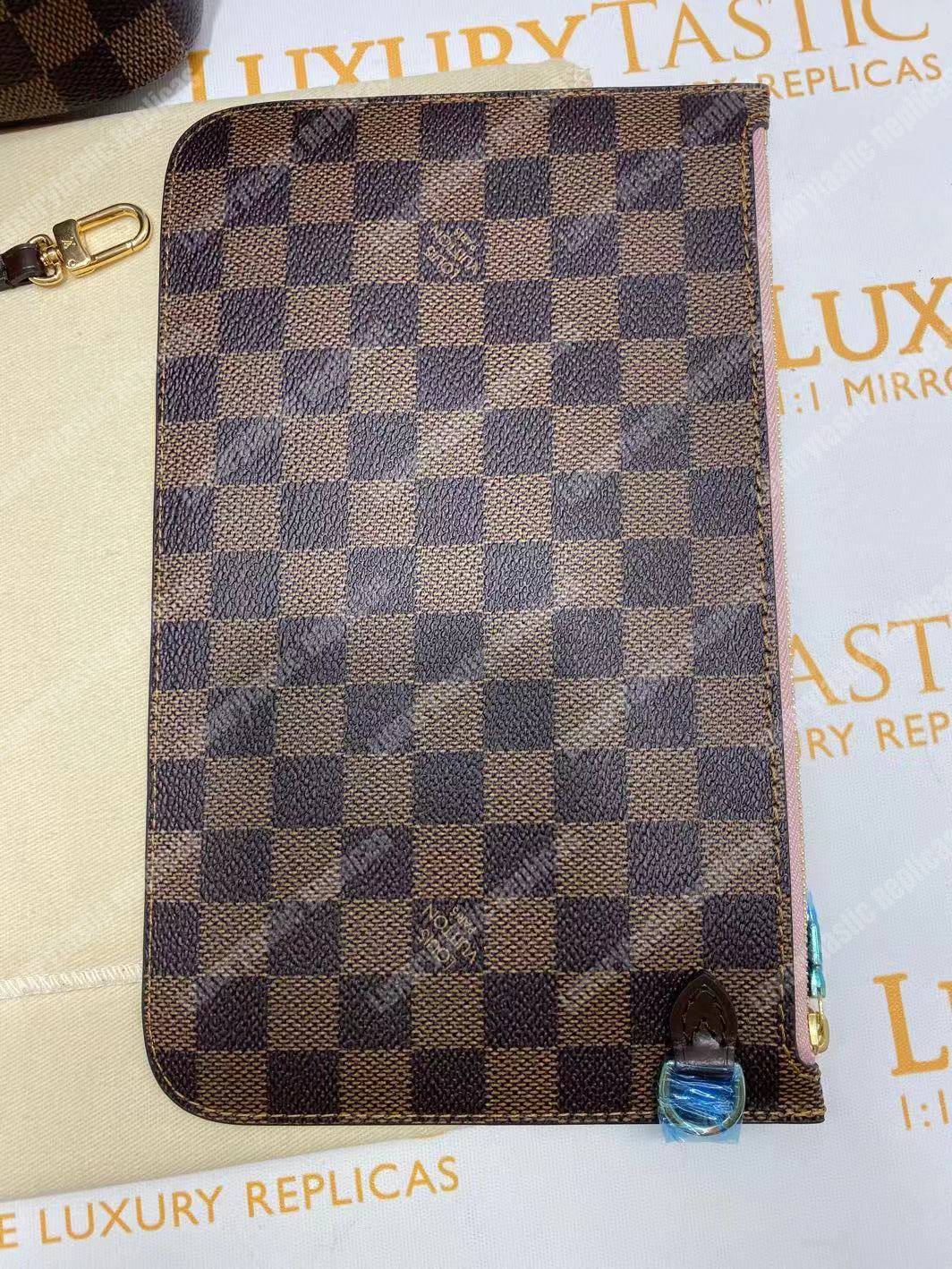 l**is V*t*n neverfull replica mm damier ebene rose ballerine