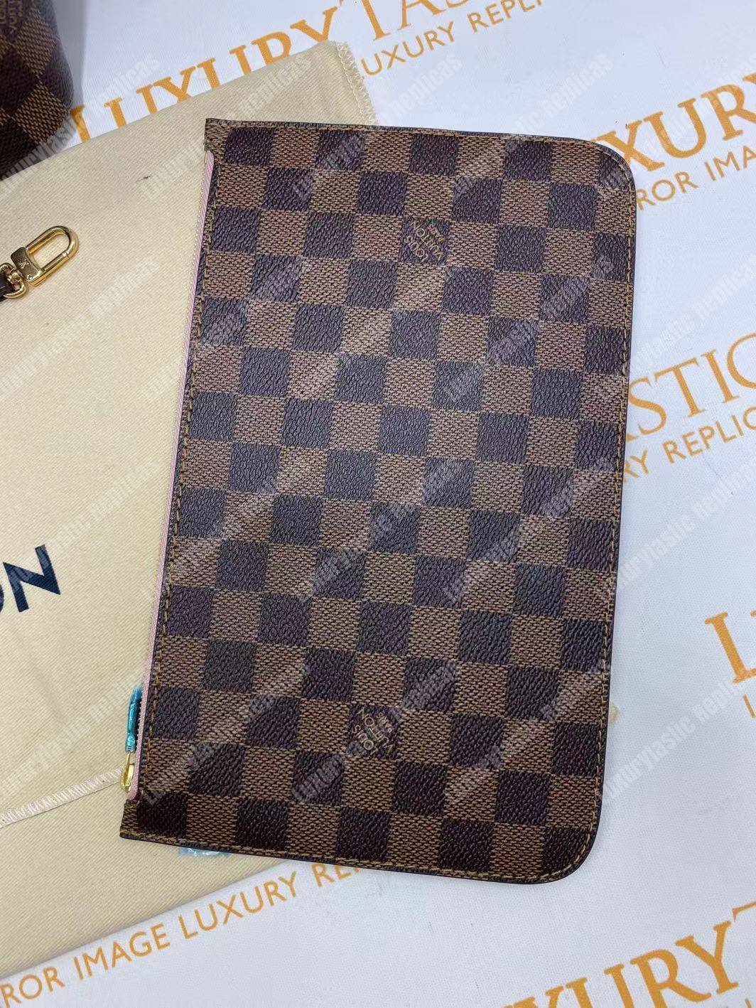 l**is V*t*n neverfull replica mm damier ebene rose ballerine