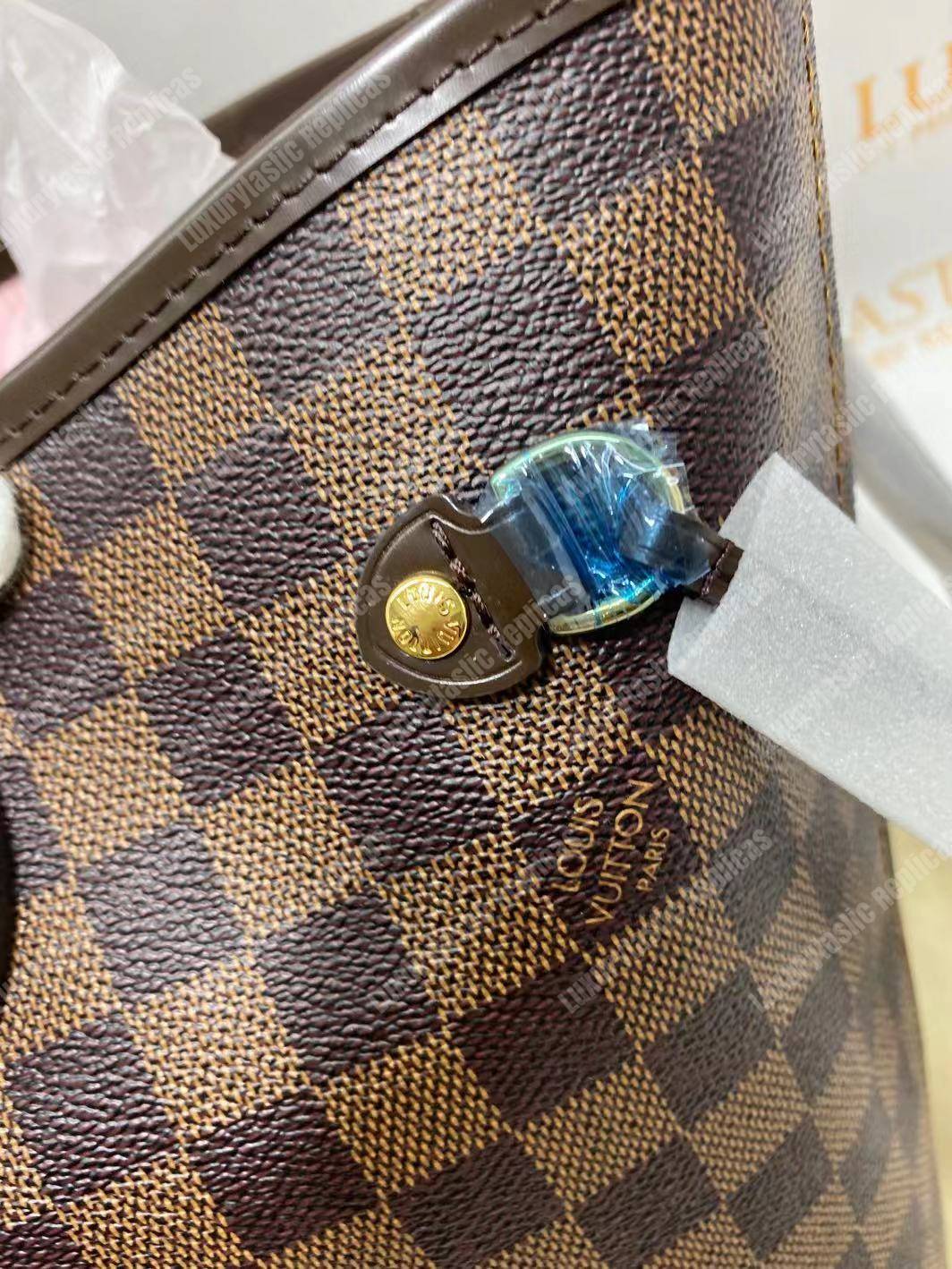 l**is V*t*n neverfull replica mm damier ebene rose ballerine
