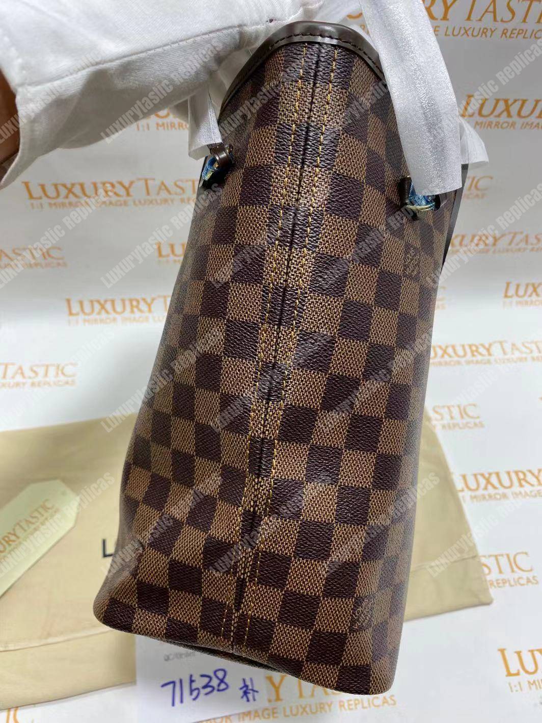 l**is V*t*n neverfull replica mm damier ebene rose ballerine