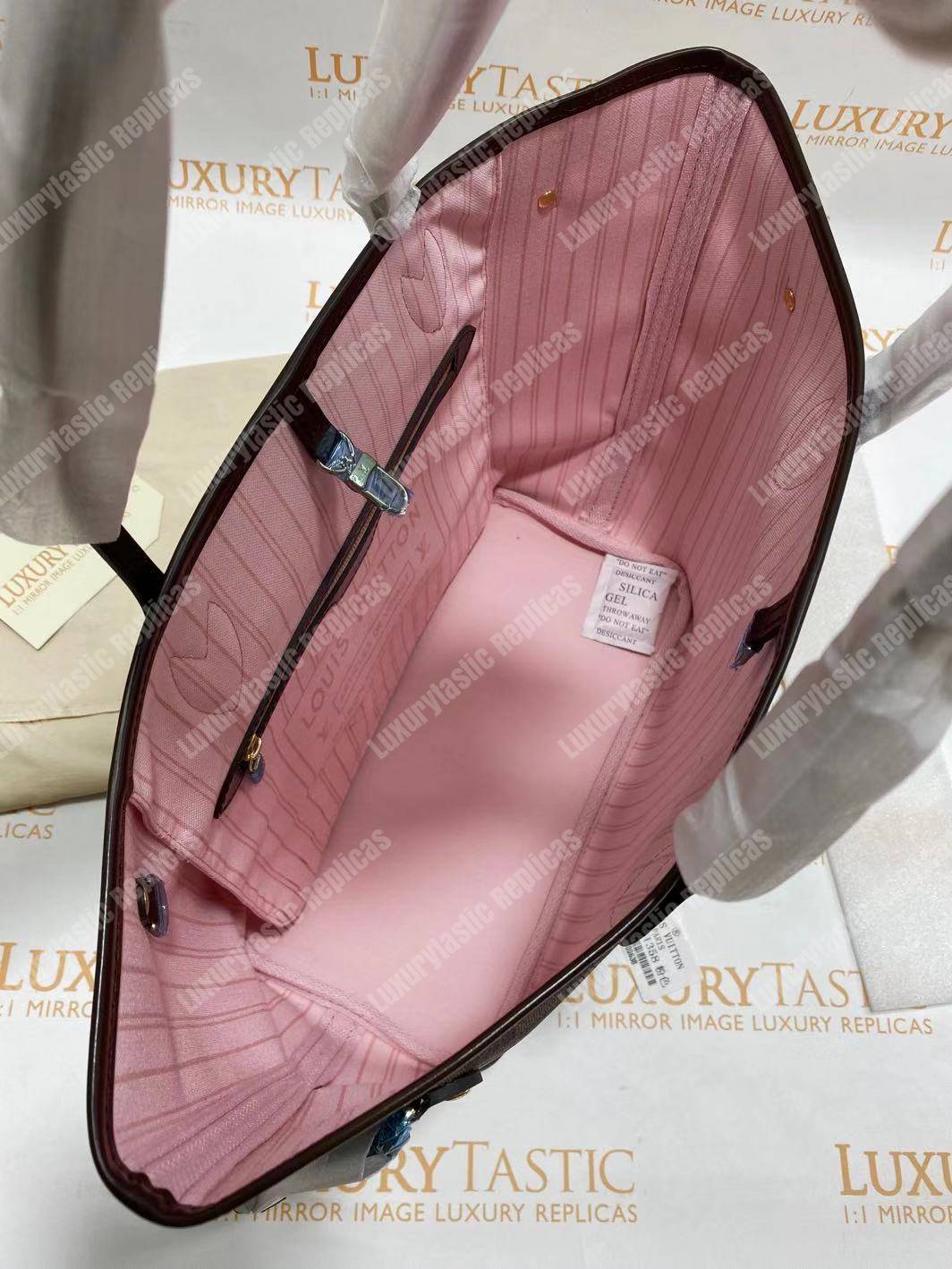 l**is V*t*n neverfull replica mm damier ebene rose ballerine
