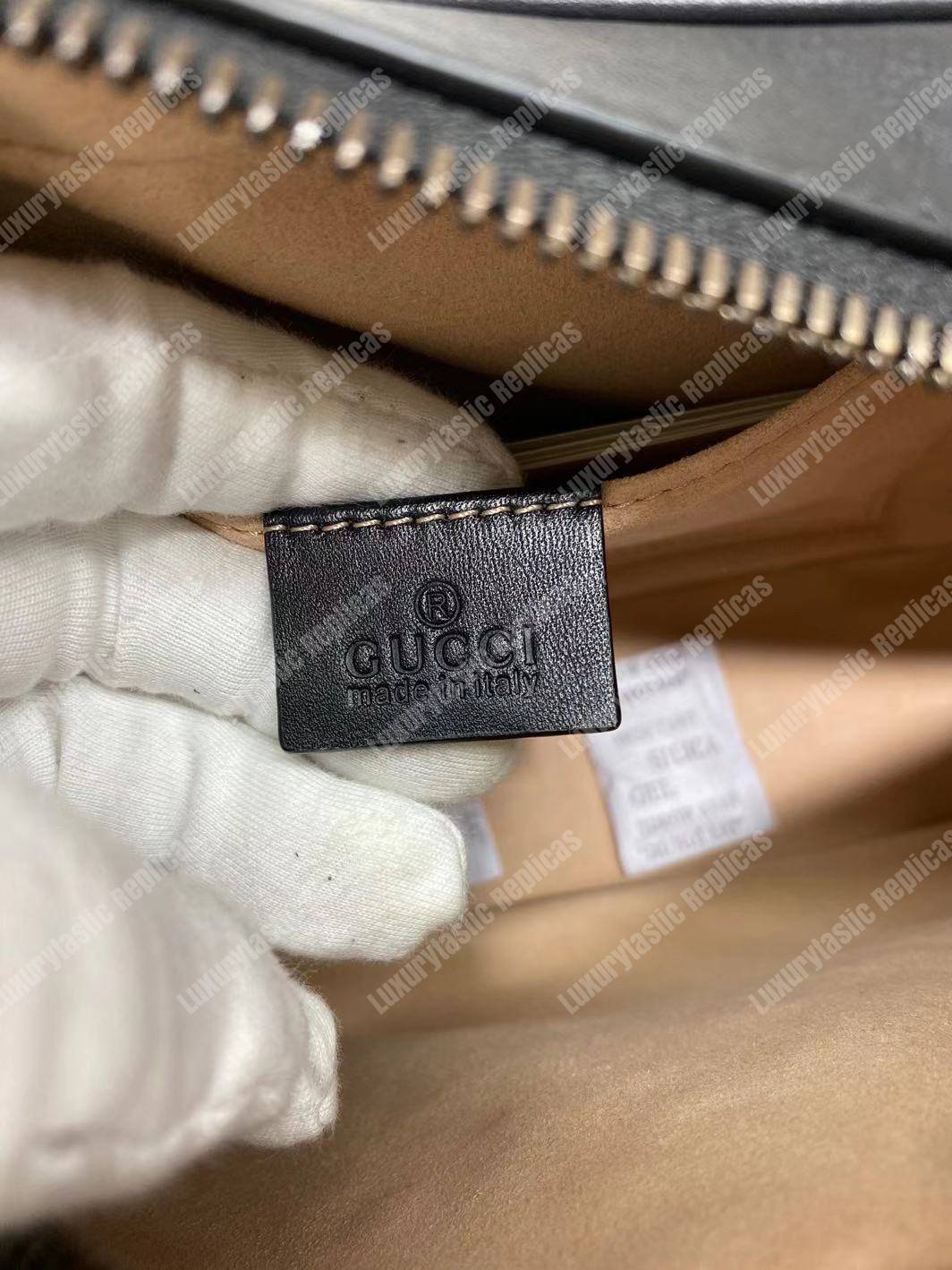 G*u*i gg marmont small matelassé shoulder bag black