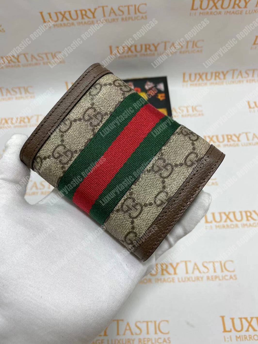 G*u*i ophidia gg french flap wallet