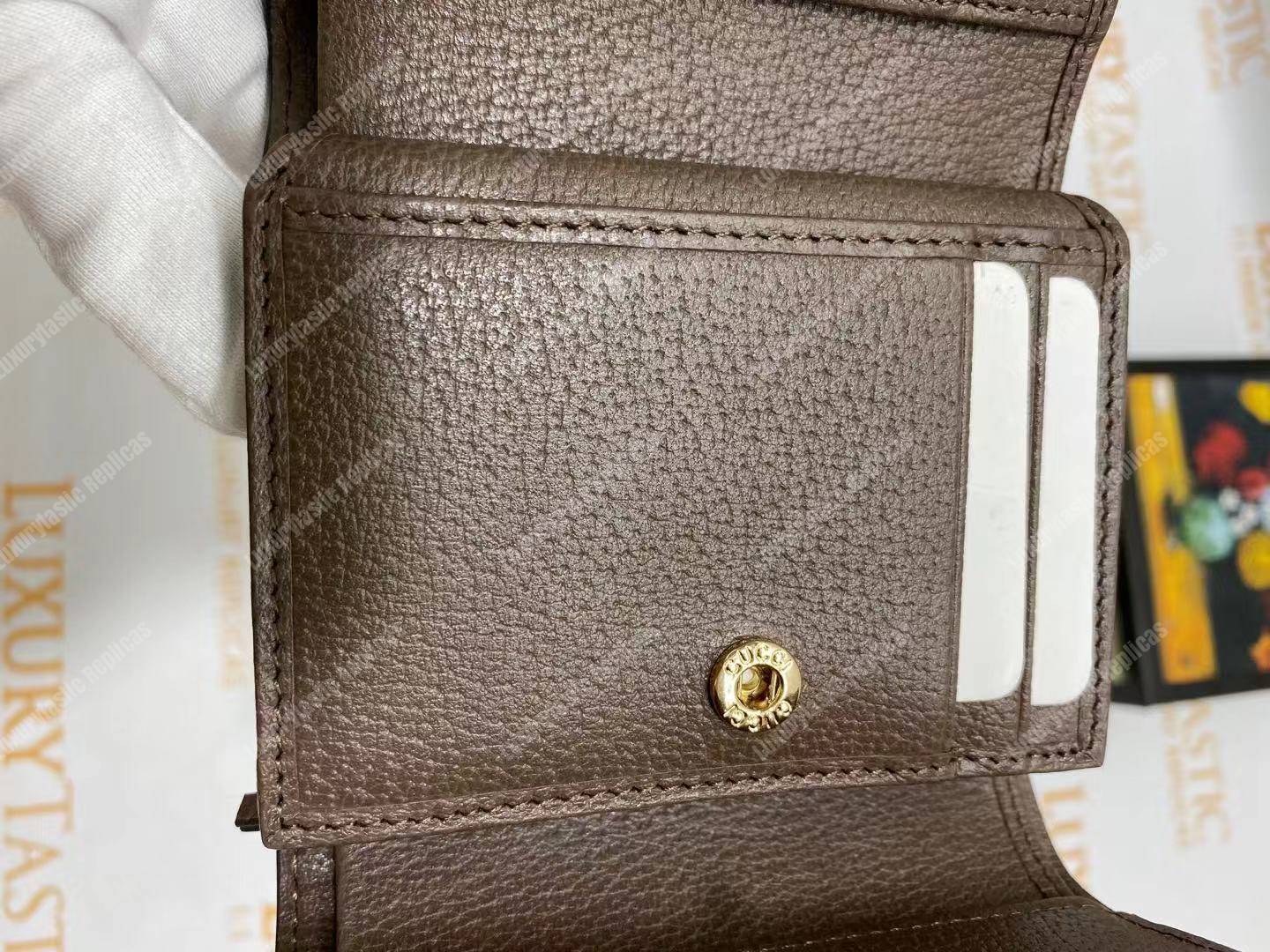 G*u*i ophidia gg french flap wallet