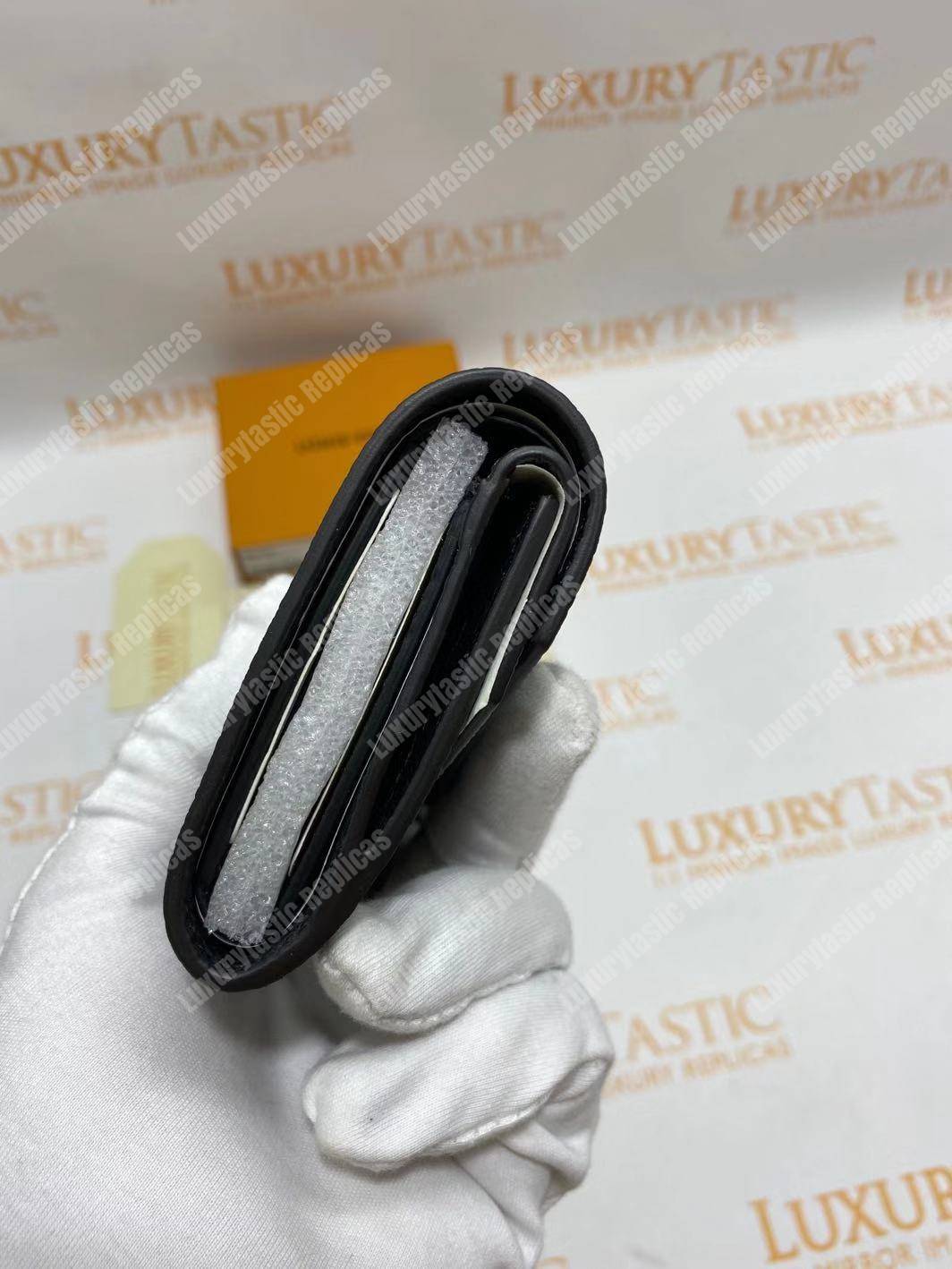 LV Double V Compact Wallet Noir