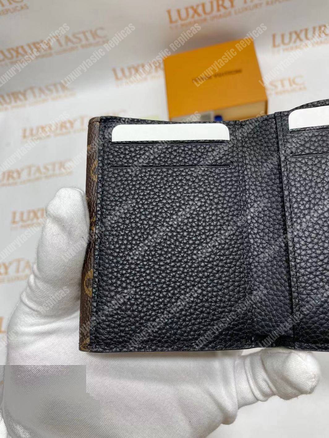 LV Double V Compact Wallet Noir