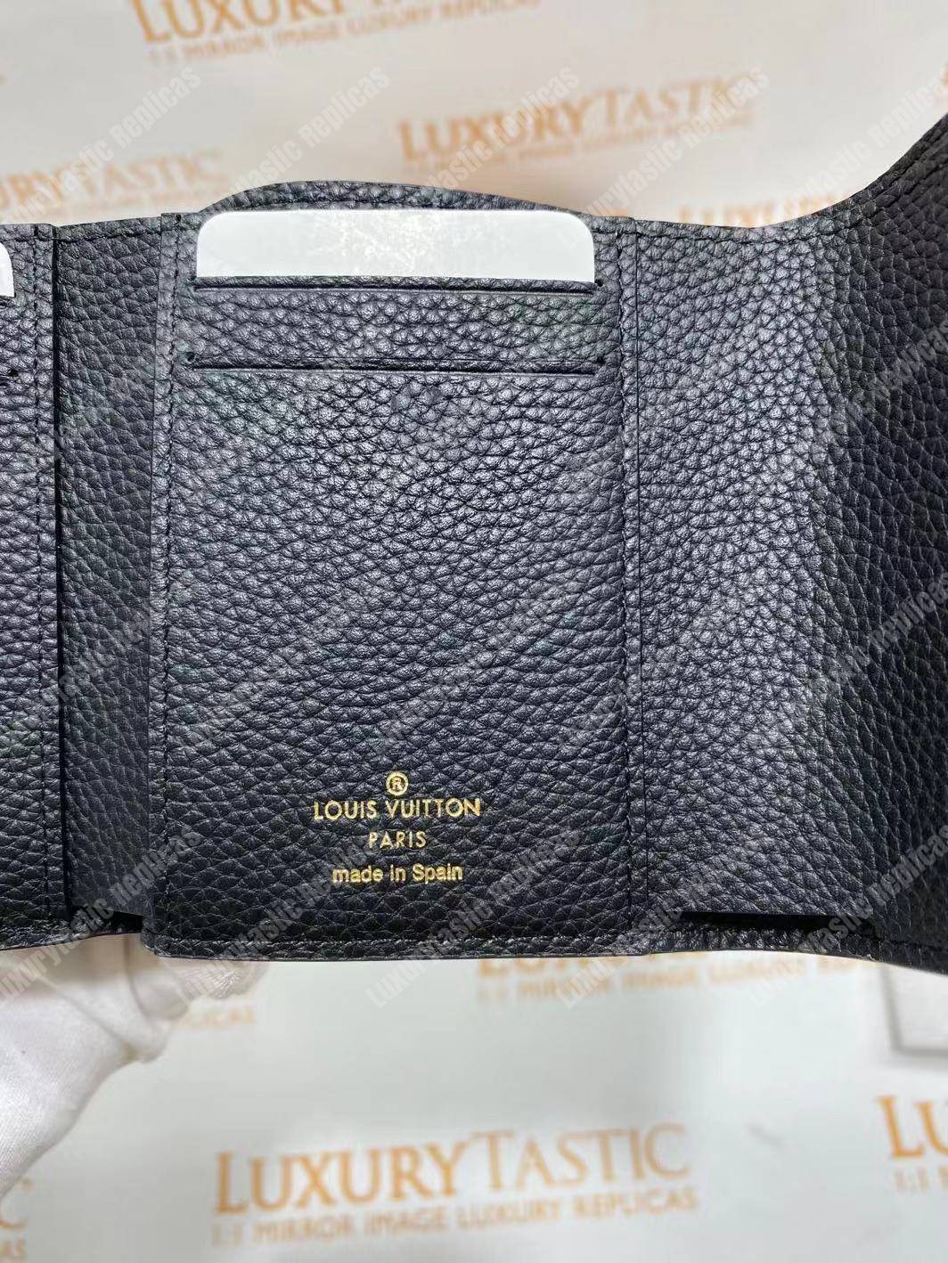 LV Double V Compact Wallet Noir