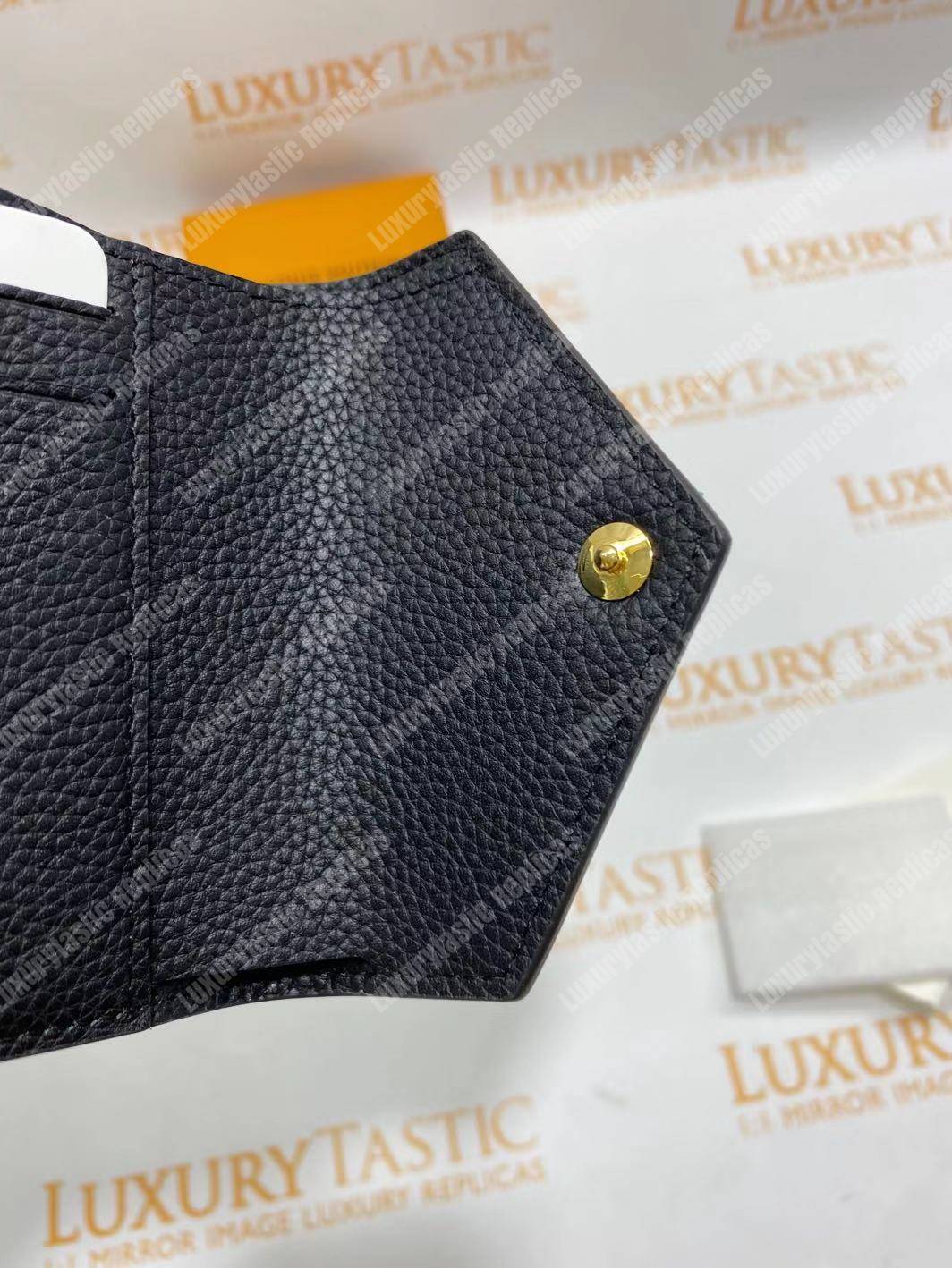 LV Double V Compact Wallet Noir