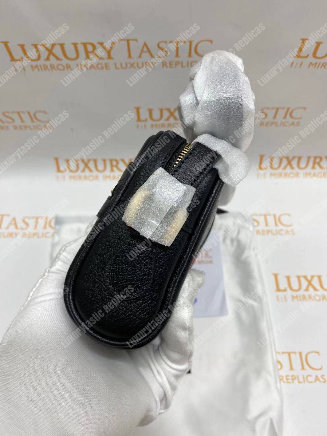 G*u*i ophidia leather mini bag black