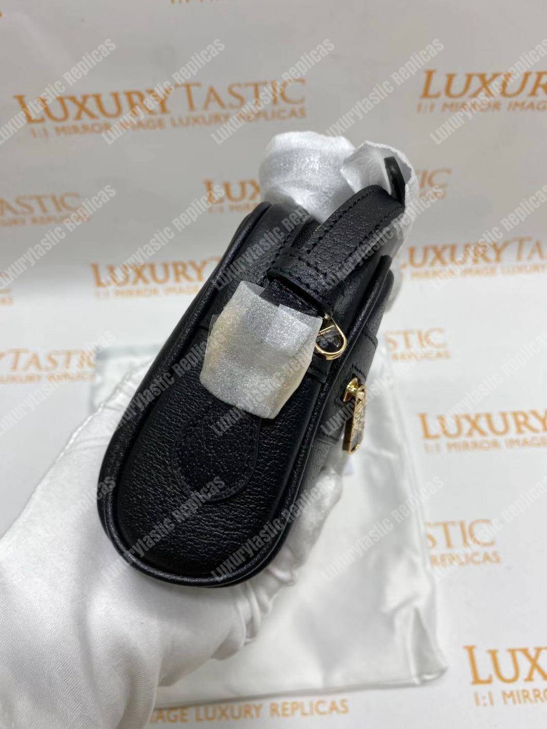 G*u*i ophidia leather mini bag black