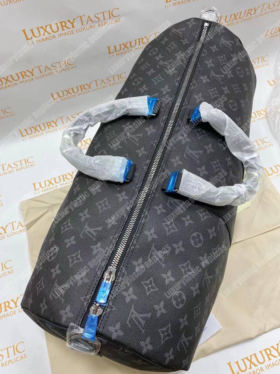 LV Keepall Bandouliere 55 Monogram Eclipse